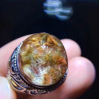 天然】フラワールチルオーツ リング 16.4*15mmの通販 by Rui|ラクマ