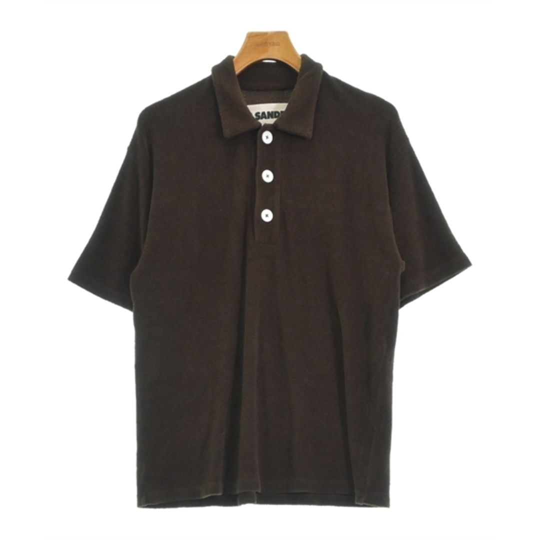 JIL SANDER + ジルサンダープラス Tシャツ・カットソー L 茶半袖柄