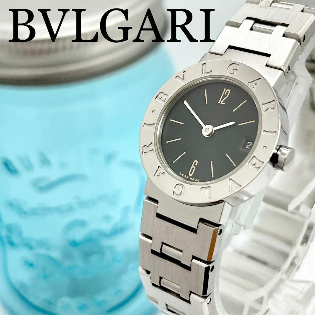 668 BVLGARI ブルガリ時計　レディース腕時計　BB23SS ブラック | フリマアプリ ラクマ