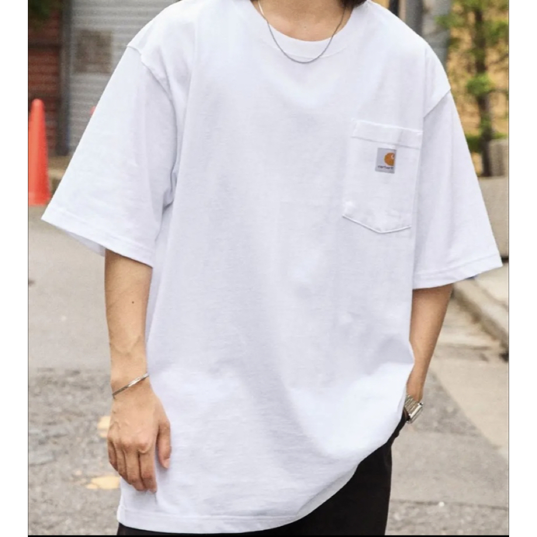 carhartt(カーハート)の【新品未使用品★Mサイズ】カーハート★Tシャツ★グリーン★半袖★White メンズのトップス(Tシャツ/カットソー(半袖/袖なし))の商品写真