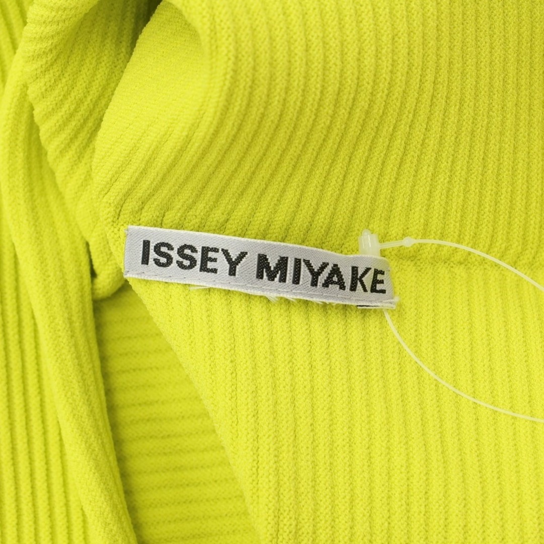 イッセイミヤケ ISSEY MIYAKE 2023年春夏 ポリエステル 変形ニット ライムイエロー【サイズ表記なし（M位）】【レディース】