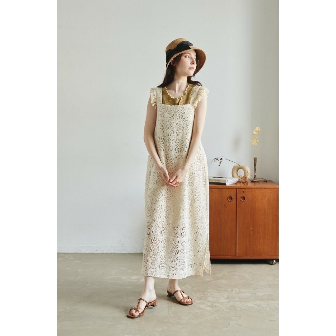 idem イデム　crochet fringe onepiece sサイズ