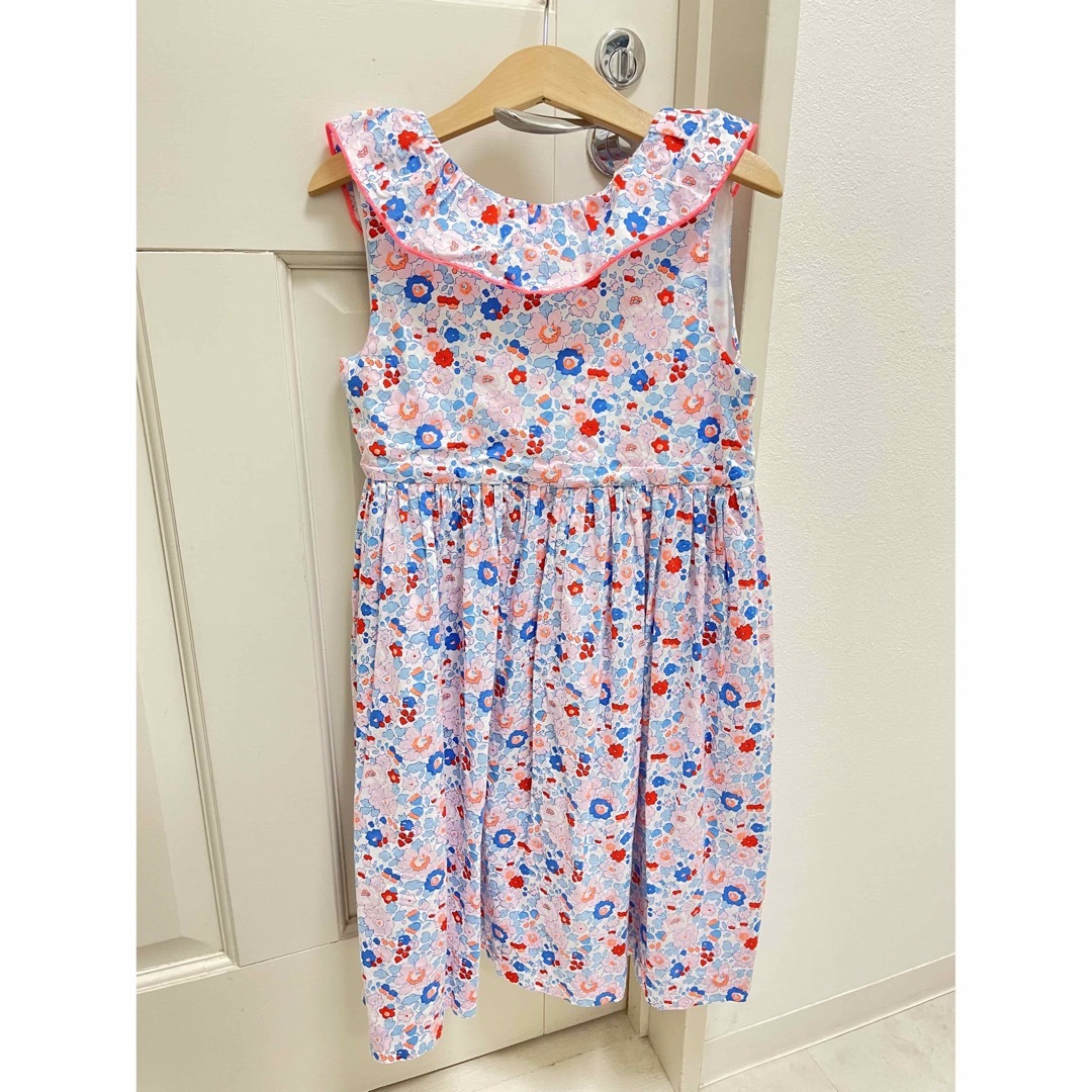 jacadi ワンピース リバティ 8A 128cmキッズ服女の子用(90cm~)