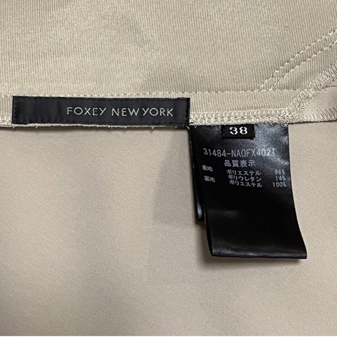 FOXEY NEW YORK(フォクシーニューヨーク)の美品FOXEYワンピース　フォクシーワンピース リトルフレア ノースリーブ 38 レディースのワンピース(ひざ丈ワンピース)の商品写真