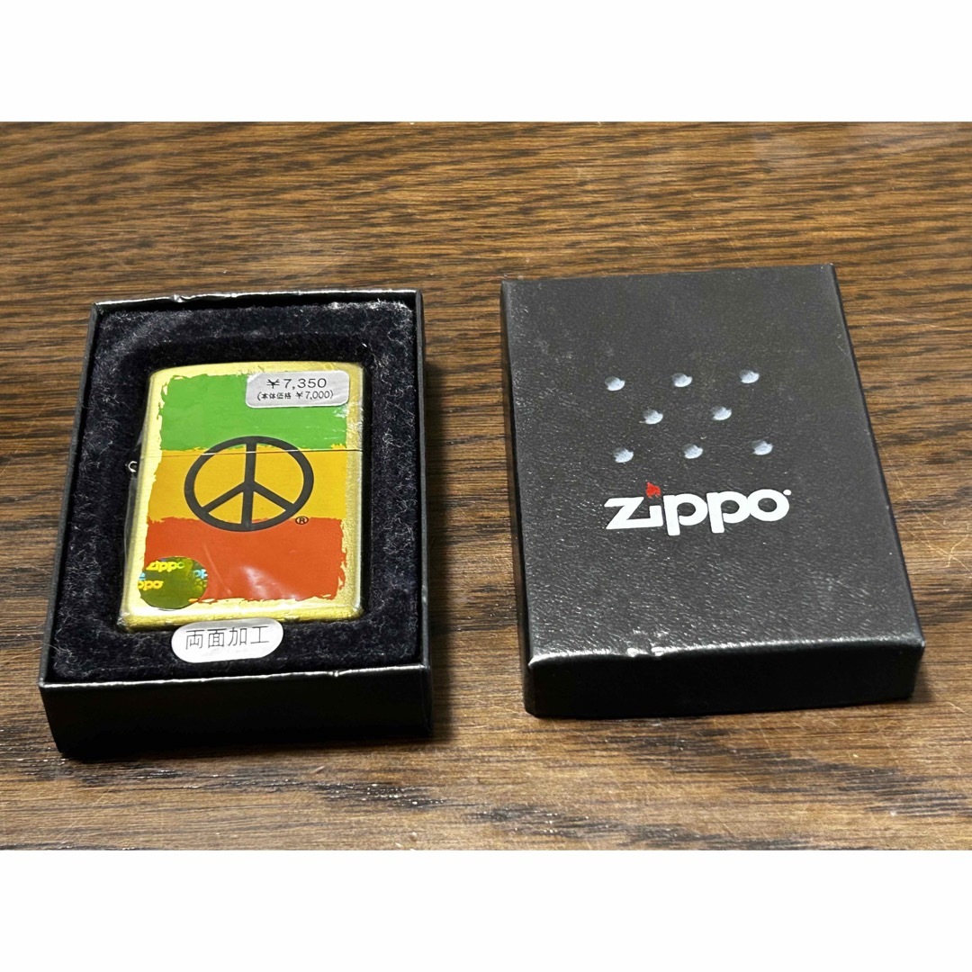 zippo 08 E ピースマーク　両面加工【送料込み】 3