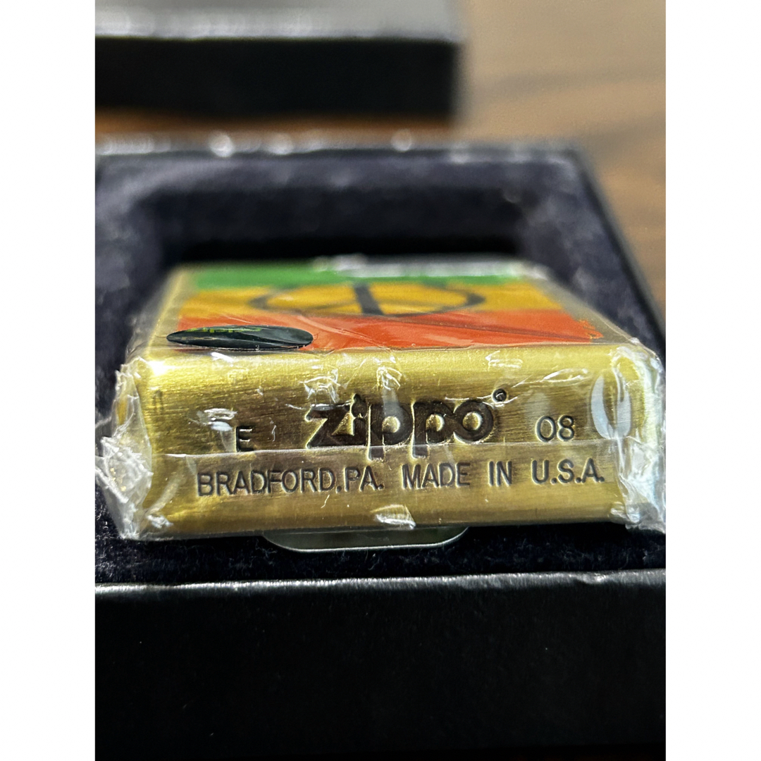 zippo 08 E ピースマーク　両面加工【送料込み】 4