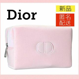 クリスチャンディオール(Christian Dior)のDior コットン スクエア コスメポーチ ピンク ノベルティ ／ ディオール(ポーチ)