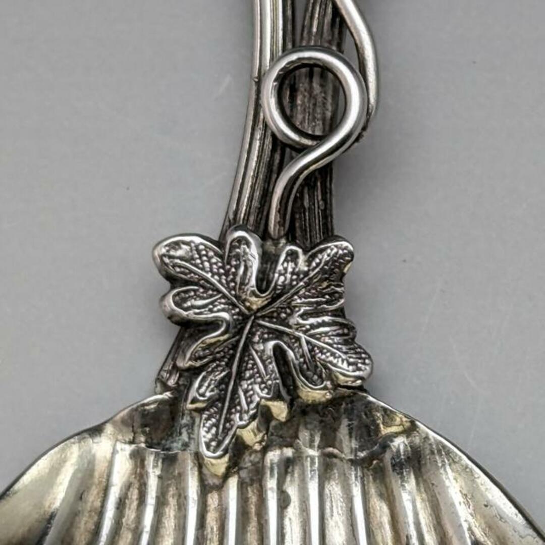 1854年 英国アンティーク 純銀製ティーキャディースプーン George Unite
