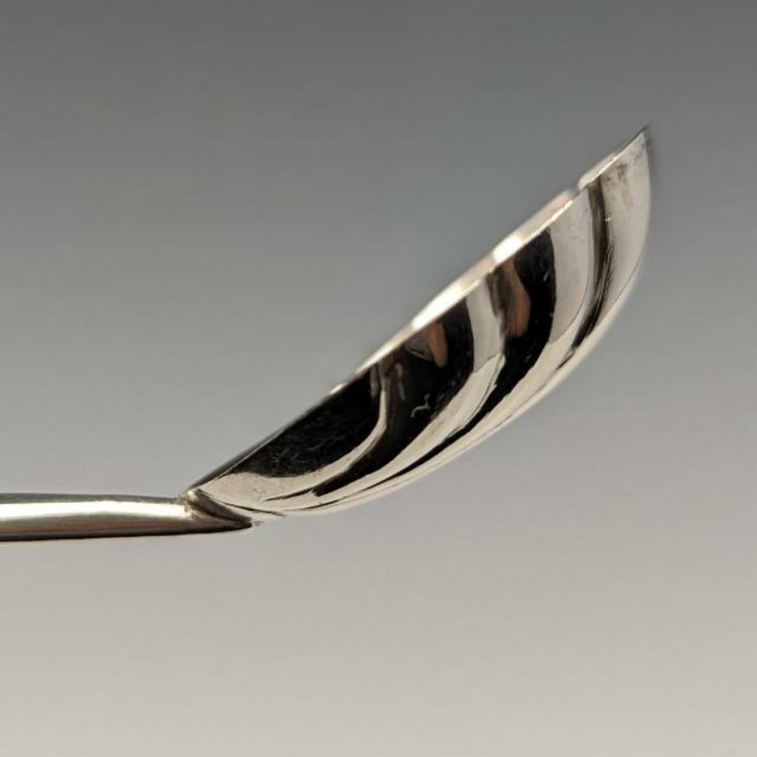 1896年 英国アンティーク 純銀製ティーキャディースプーン ムーン