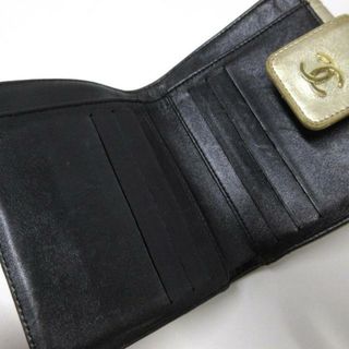 CHANEL - シャネル Wホック財布 アイコン ゴールドの通販 by ブラン