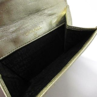 CHANEL - シャネル Wホック財布 アイコン ゴールドの通販 by ブラン