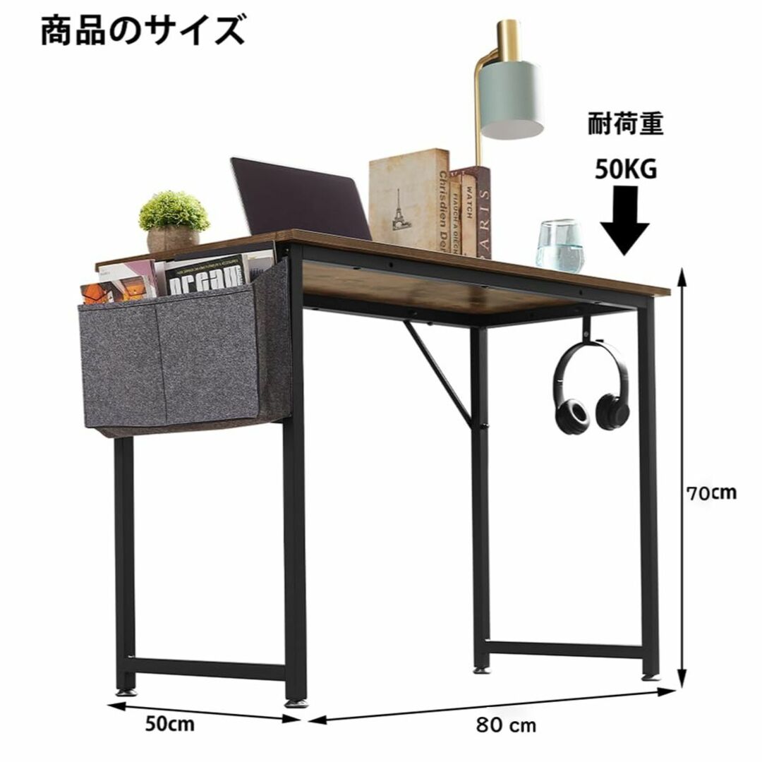 Beemyi 机 pcデスク パソコンデスク 収納袋付きデスク コンパクトデスク