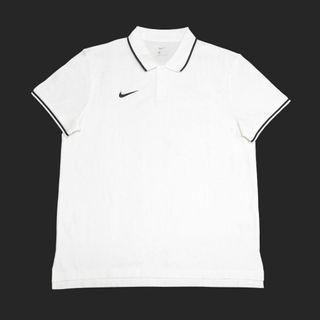 ナイキ(NIKE)の★新品★ナイキ★鹿の子ポロシャツ (White/Black/XL)(ポロシャツ)