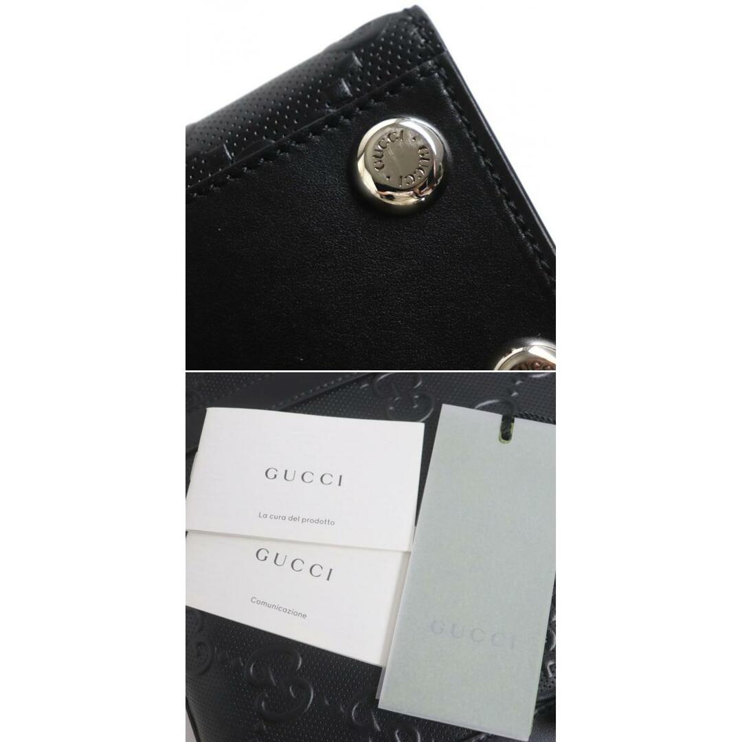 Gucci - 未使用品▽GUCCI グッチ 700421 GGエンボス ミディアム