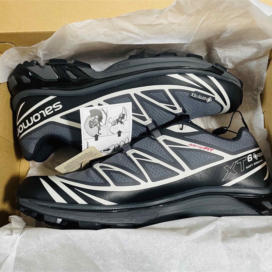 SALOMON(サロモン)の新品 28cm SALOMON XT-6 GTX Black Ebony メンズの靴/シューズ(スニーカー)の商品写真