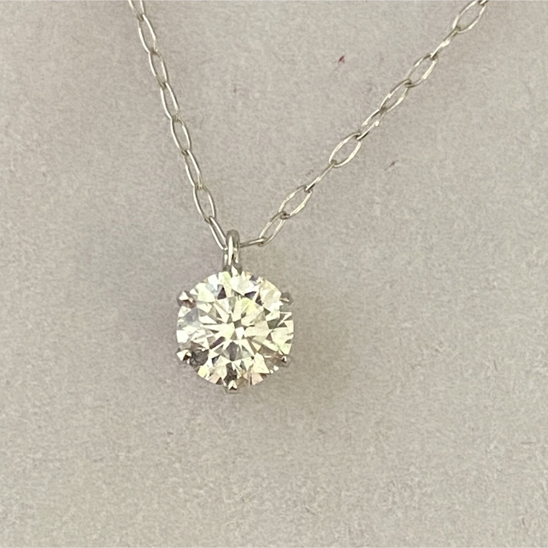 0.3ct Dカラー VVS EXダイヤモンド プラチナ一粒ダイヤネックレス ...