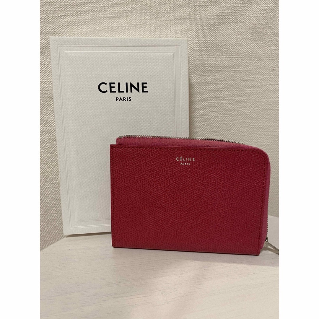 celine(セリーヌ)の美品CELINE  コインケース　ミニ財布　ピンク レディースのファッション小物(コインケース)の商品写真