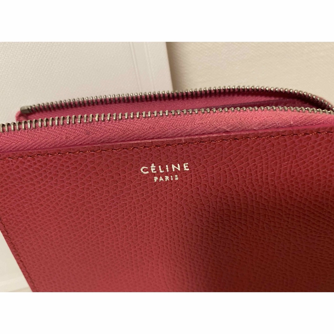 celine(セリーヌ)の美品CELINE  コインケース　ミニ財布　ピンク レディースのファッション小物(コインケース)の商品写真