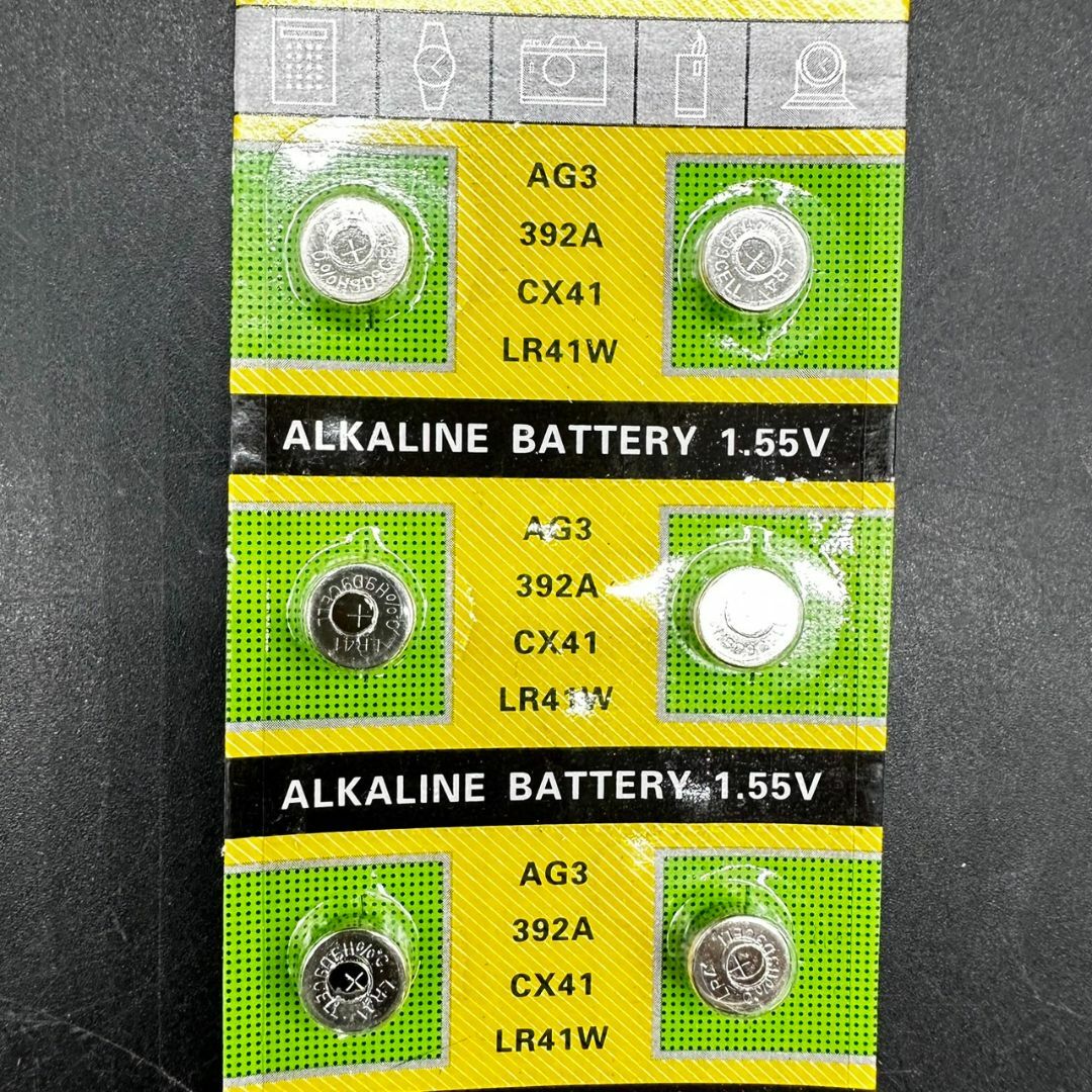 アルカリボタン電池　LR41 　1.55V  1000個セット まとめ売り