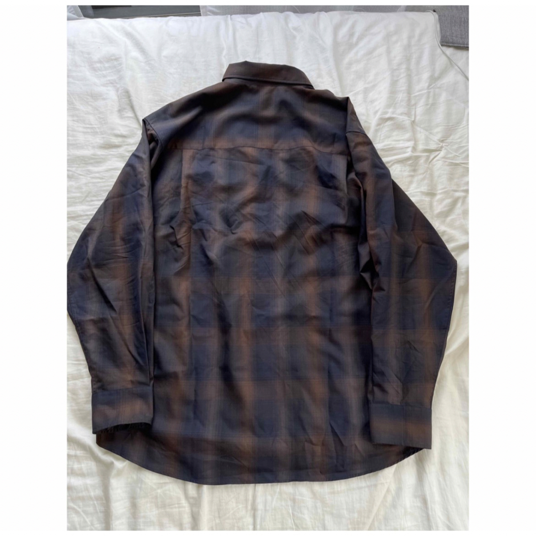 AURALEE SUPER LIGHT WOOL CHECK SHIRT