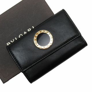 BVLGARI - ブルガリ BVLGARI キーケース レザー ブラック ユニセックス 送料無料【中古】 t18922g