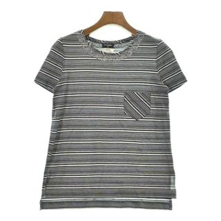 シャネル(CHANEL)のCHANEL Tシャツ・カットソー 36(XS位) グレーx白x黒(ボーダー) 【古着】【中古】(カットソー(半袖/袖なし))