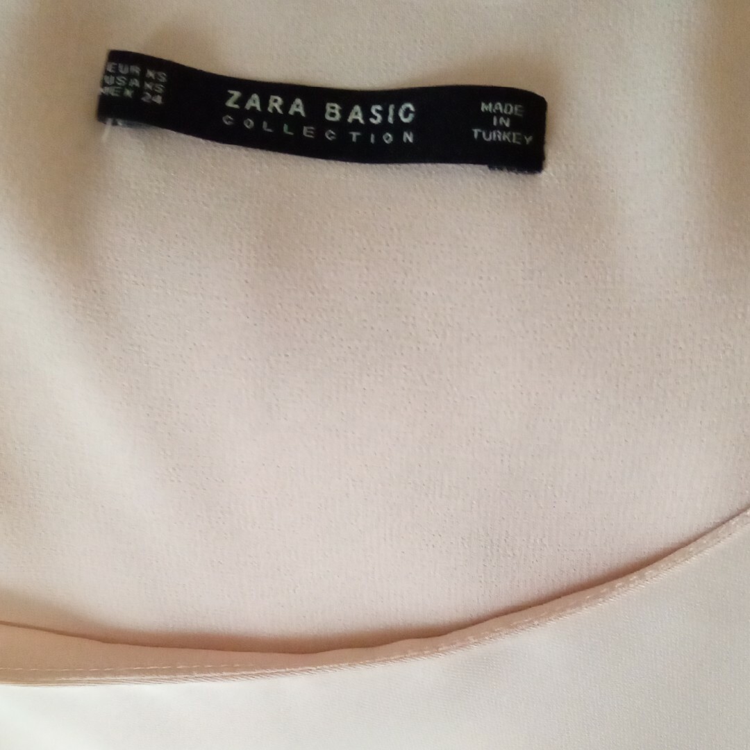 ZARA BASIC 裾レーストップス  ノースリトップス レディースのトップス(カットソー(半袖/袖なし))の商品写真