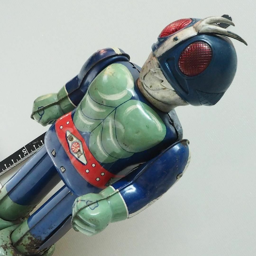 ブルマァク【仮面ライダー電動歩行 錆有 電池蓋リメイク動作不良 ブルマァク【仮面ライダー電動歩行 錆有 電池蓋リメイク動作不良