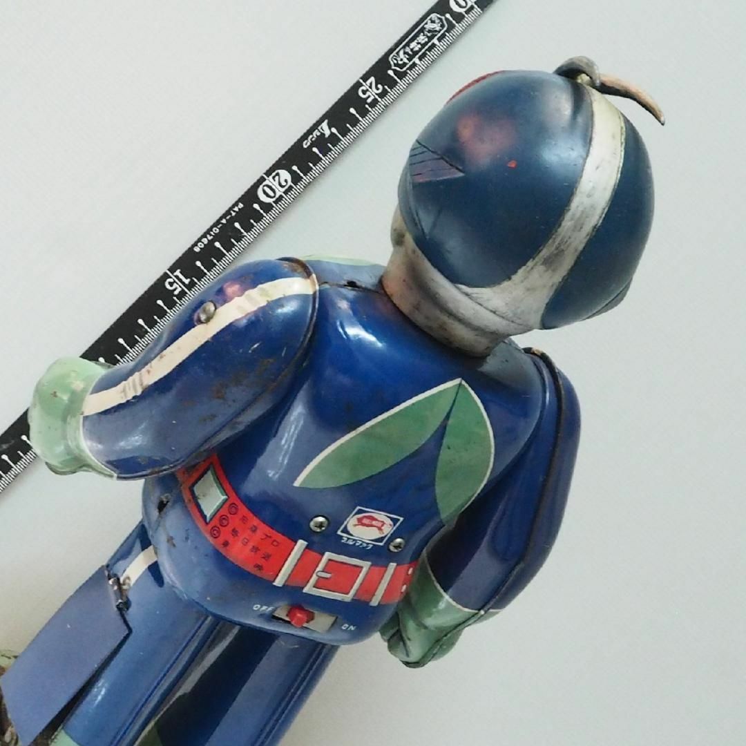ブルマァク【仮面ライダー電動歩行 錆有 電池蓋リメイク動作不良 ブルマァク【仮面ライダー電動歩行 錆有 電池蓋リメイク動作不良