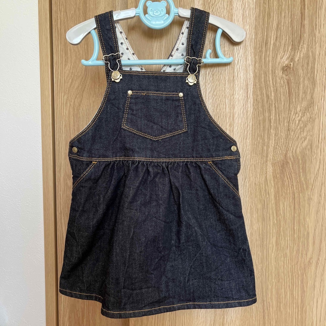 PETIT BATEAU(プチバトー)のオーバーオール　86 キッズ/ベビー/マタニティのキッズ服女の子用(90cm~)(スカート)の商品写真