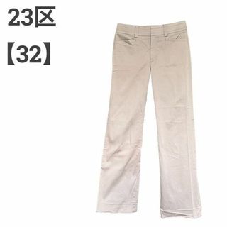 ニジュウサンク(23区)の23区 レディース【F】フレアパンツ♡ストレッチ 美シルエット♡ベージュ(カジュアルパンツ)