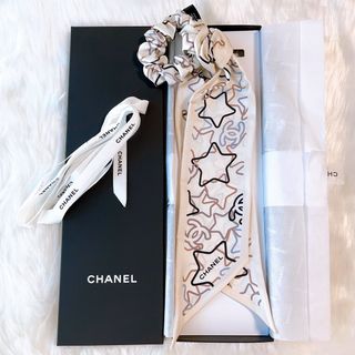 CHANEL 新品　シャネル　シュシュ　ツイリー　スカーフ