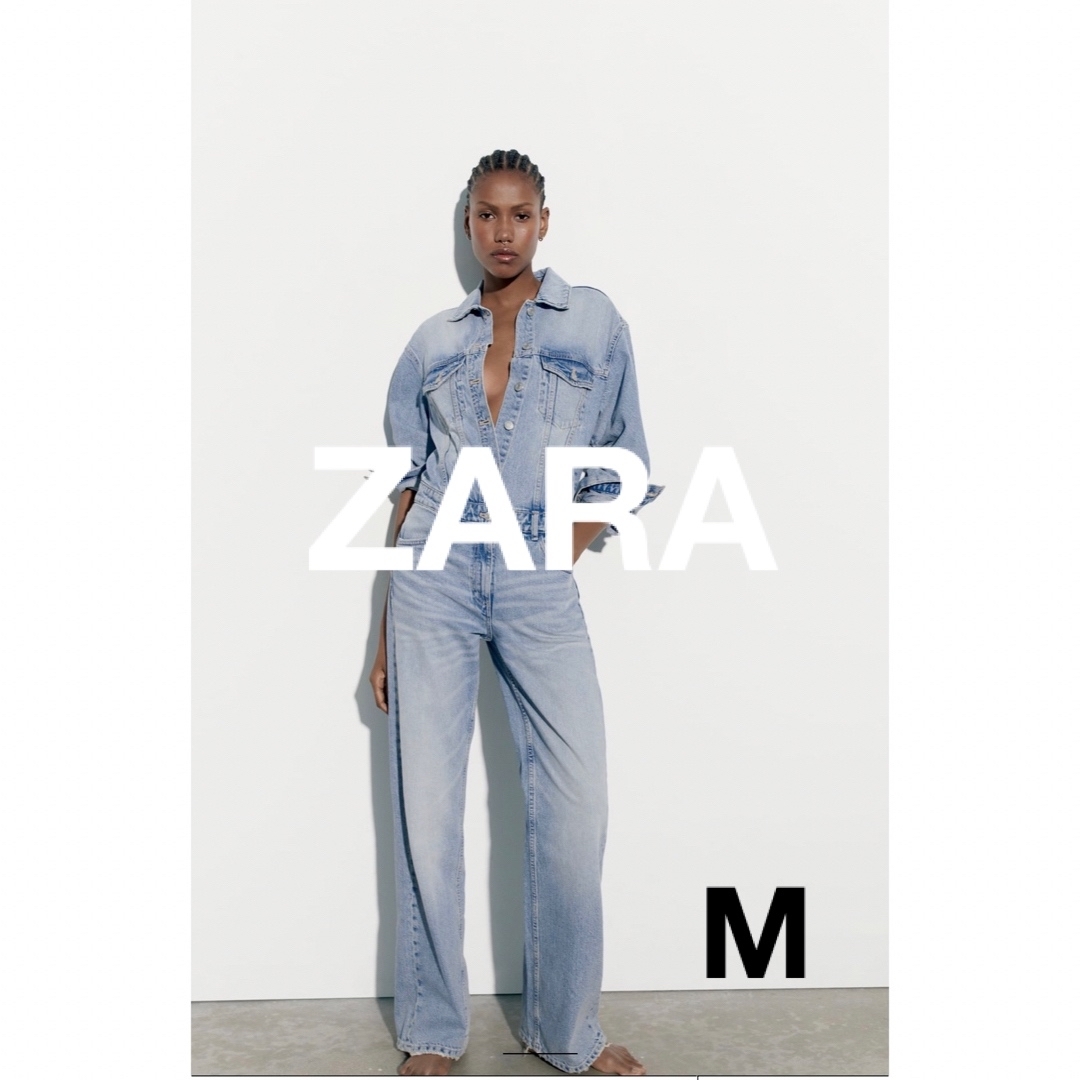 ZARA ザラ デニム ジャンプスーツ オーバーオール M デニム ...