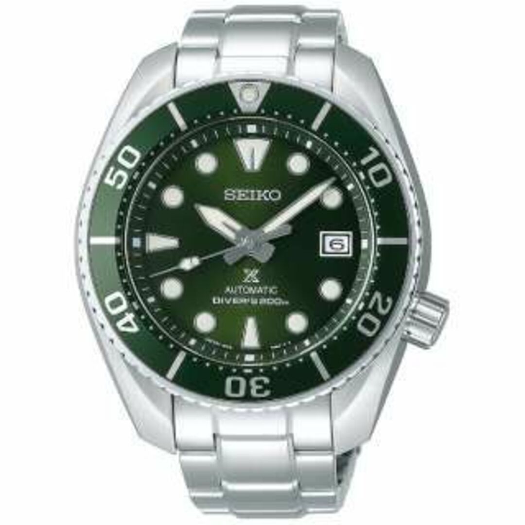 腕時計(アナログ)新品未使用PROSPEX SBDC081 メカニカル  シルバー/グリーン