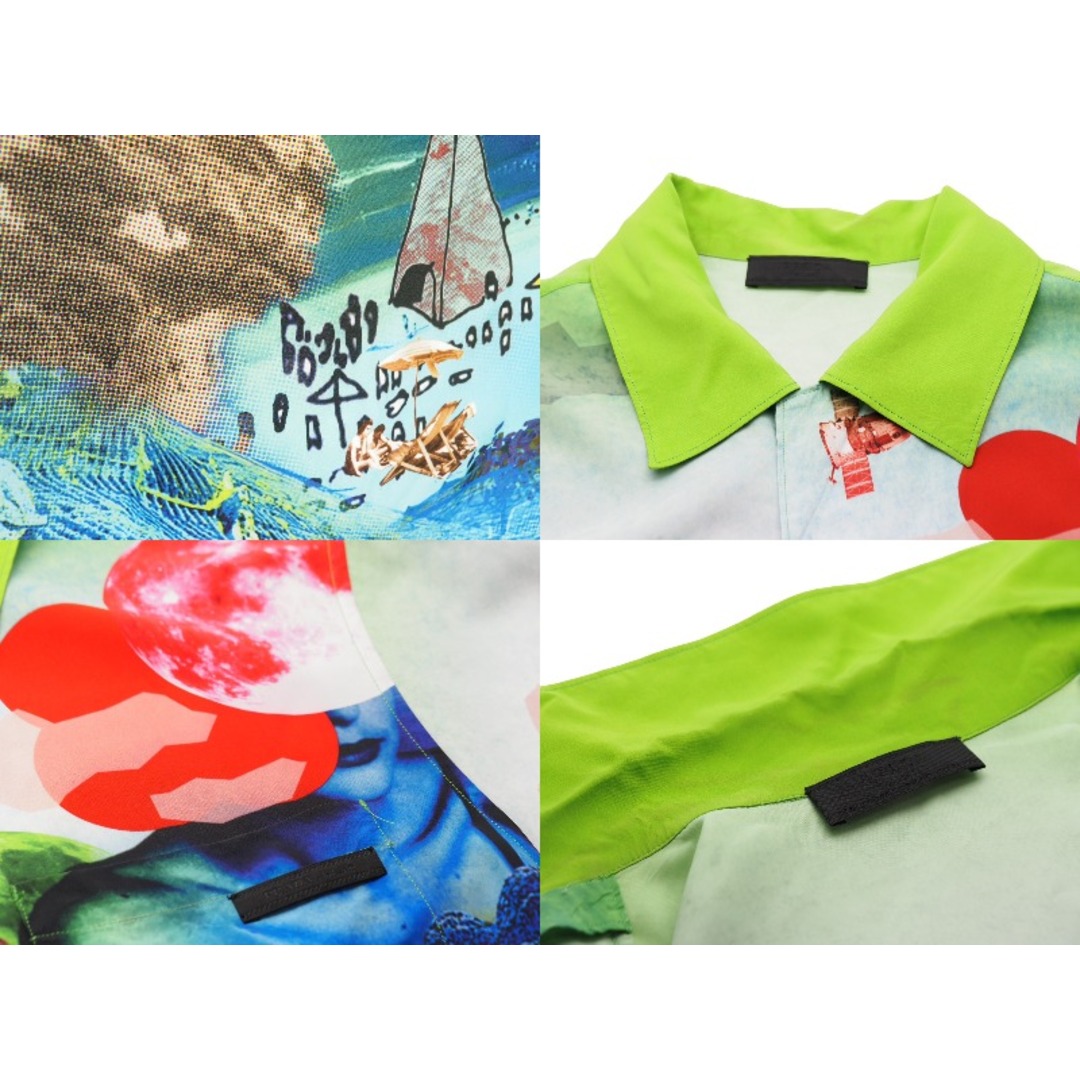 PRADA - PRADA プラダ 半袖シャツ 18SS アロハシャツ グリーン マルチ