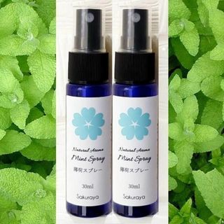 薄荷スプレー(ハッカ油スプレー) 30ml×２本(アロマスプレー)