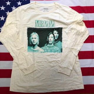 ミュージックティー(MUSIC TEE)の早い者勝ち★NIRVANA バンドTシャツ 日本未入荷 ニルヴァーナ(Tシャツ/カットソー(七分/長袖))