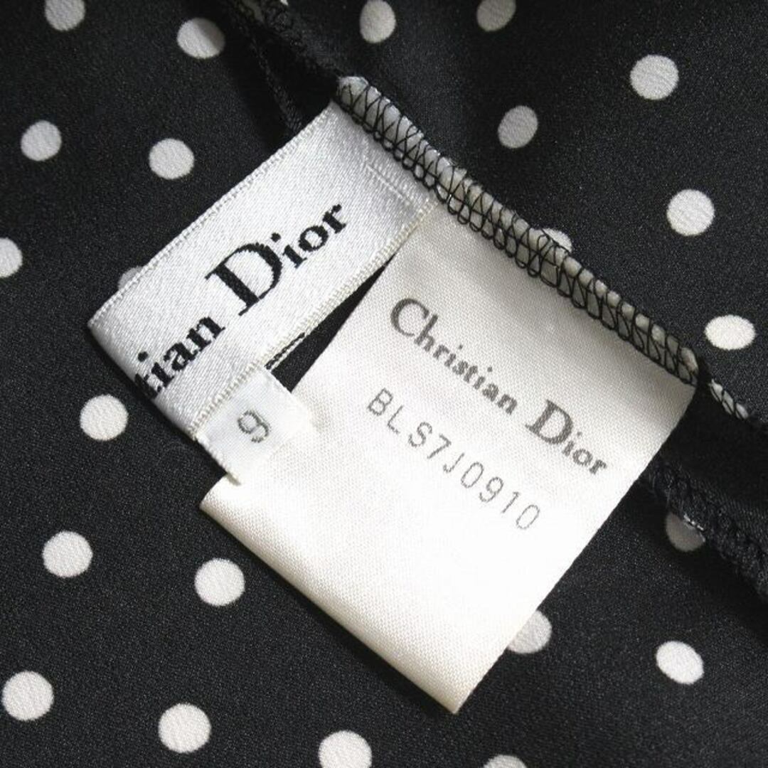 Christian Dior(クリスチャンディオール)の美品 クリスチャンディオール Christian Dior ドット カットソー レディースのトップス(カットソー(半袖/袖なし))の商品写真