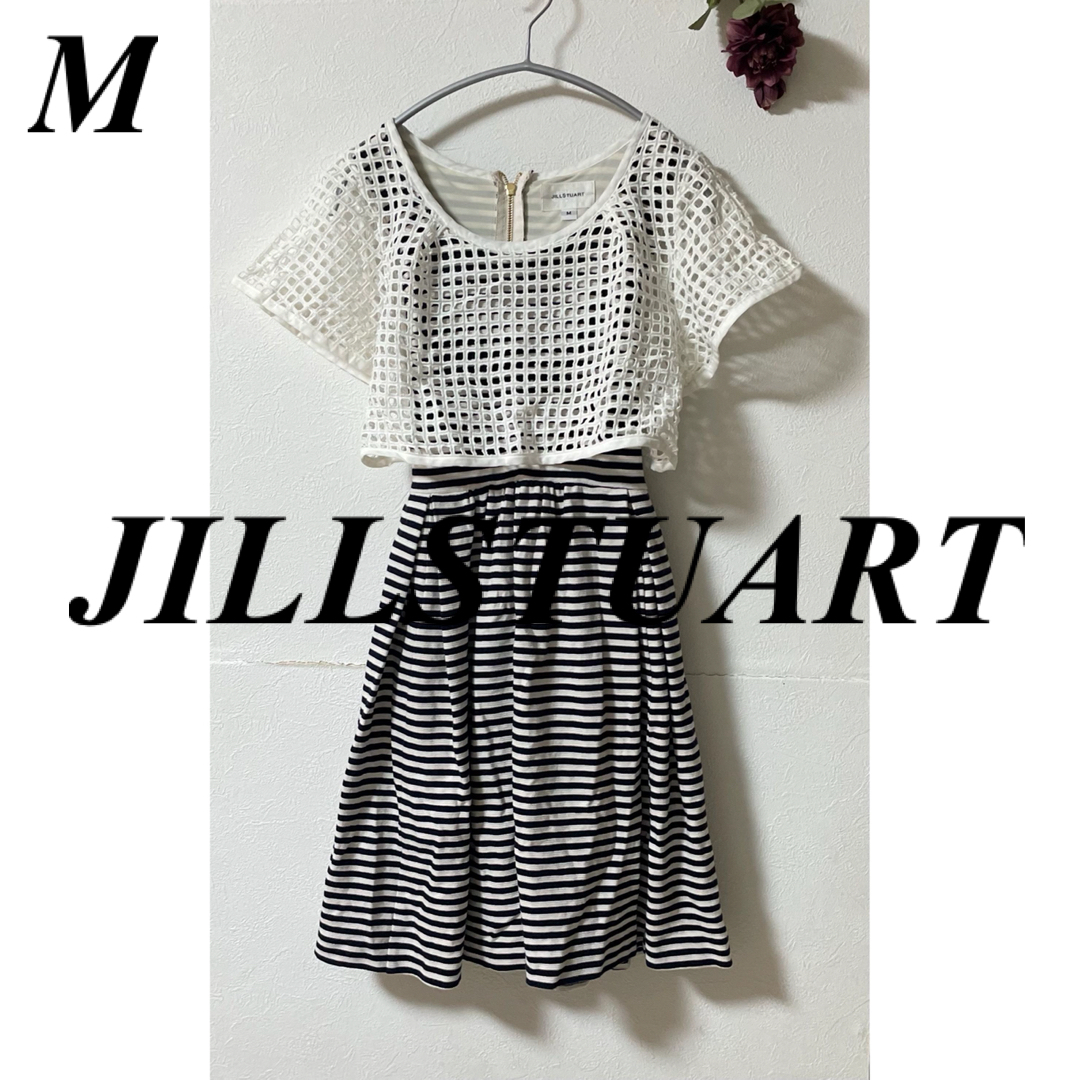 JILLSTUART(ジルスチュアート)のJILLSTUART ジルスチュアート ボーダーワンピース レディースのワンピース(ひざ丈ワンピース)の商品写真