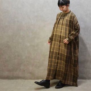 イチ(ichi)のJさま専用　Ichi antiquites リネンタータンワンピース(ロングワンピース/マキシワンピース)