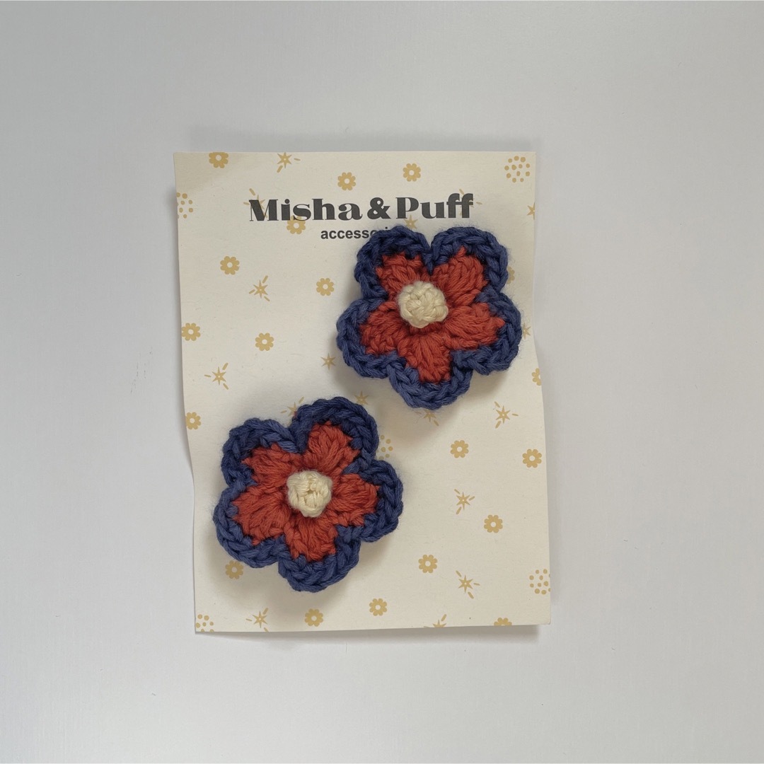 Misha & Puff(ミーシャアンドパフ)のmisha and puff Medium Flower Clip set キッズ/ベビー/マタニティのこども用ファッション小物(その他)の商品写真