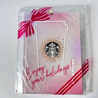 スターバックスコーヒー(Starbucks Coffee)のStarbucks 【新品】ホリデー2019ジャーナルブック＆クリアポーチ(ノート/メモ帳/ふせん)
