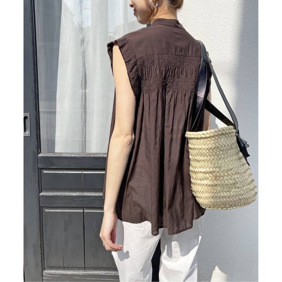 Spick & Span - Spick & Span 23SS シャーリングノースリーブブラウス