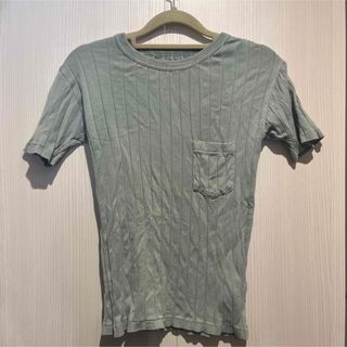 マウジー(moussy)のmoussy 半袖　くすみブルー　tシャツ F マウジー　水色(Tシャツ(半袖/袖なし))