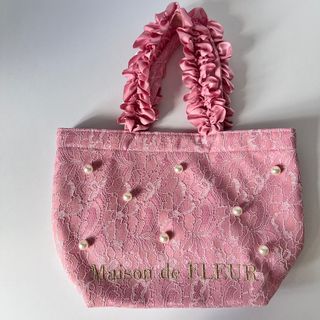 メゾンドフルール(Maison de FLEUR)のMaison de FLEUR レース パール トートバッグ(トートバッグ)