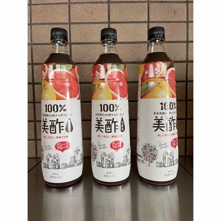 新品送料無料美酢グレープフルーツ900ml韓国100%発酵酢(その他)