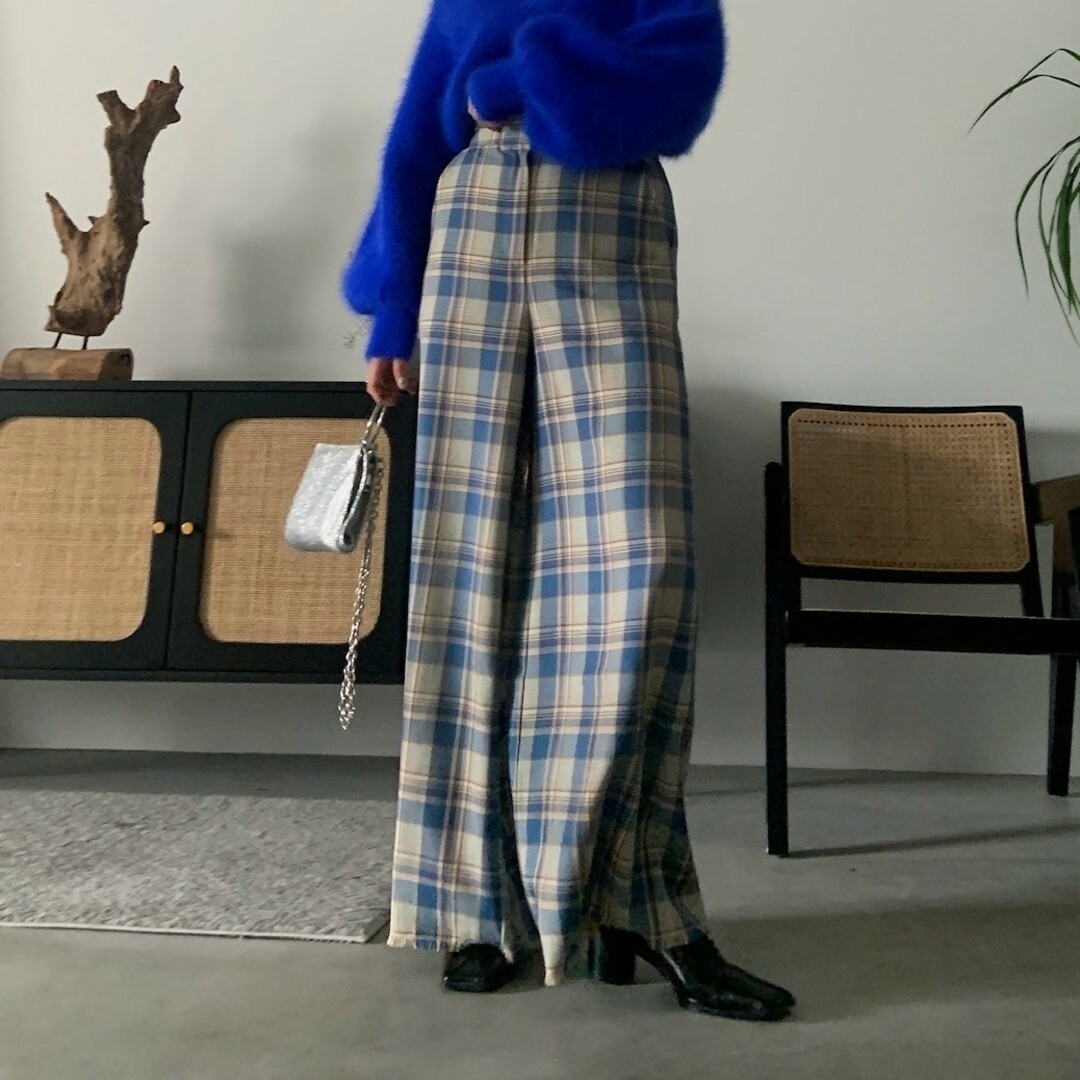 AMERI WIND AND SEA BIG CHECK PANTS