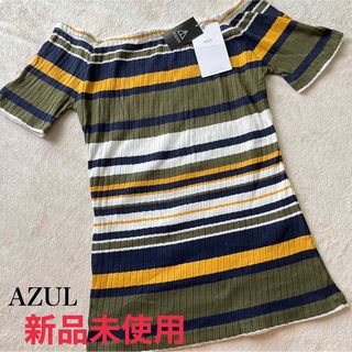 アズールバイマウジー(AZUL by moussy)のAZUL アズール 半袖 オフショル レディース トップス 夏服 肩出し 服(カットソー(半袖/袖なし))