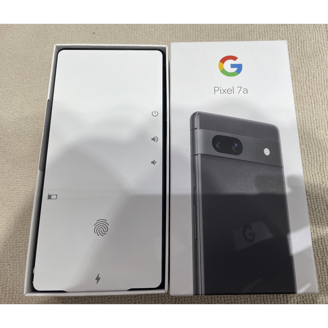 未使用 ドコモ SIMフリー Google Pixel7a チャコール 〇判定②