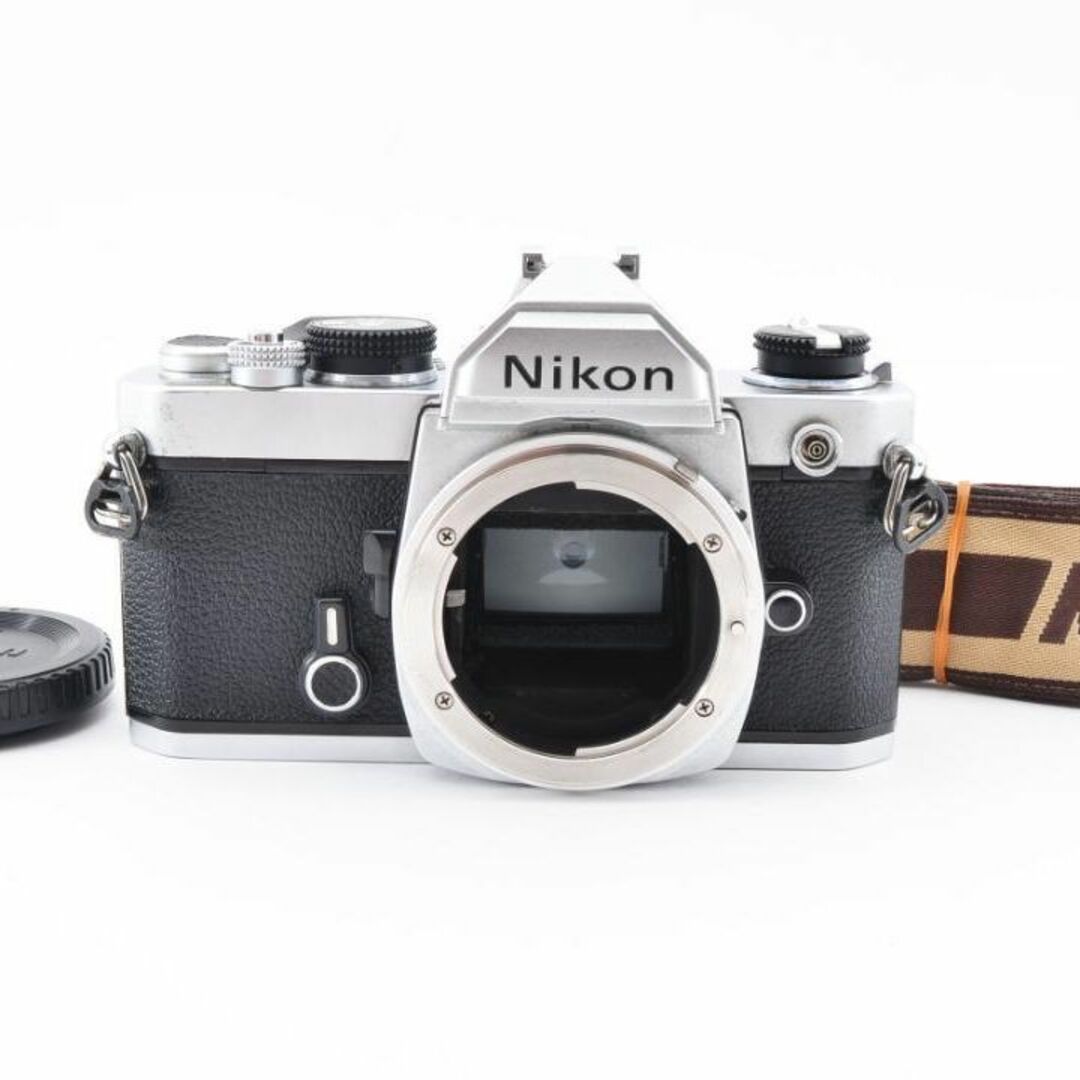 超美品 NIKON　FM シルバー フィルムカメラ　モルト新品交換済　Y856